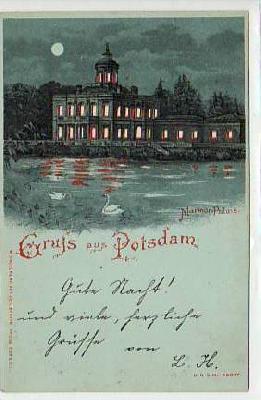 AK Halt gegen das Licht Potsdam ca 1900