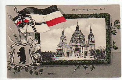 Berlin Mitte Dom Patriotische AK ca 1910