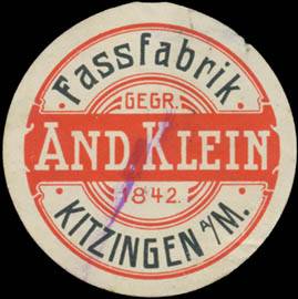 Fassfabrik And. Klein