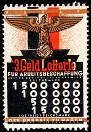 NSDAP 3. Geld Lotterie
