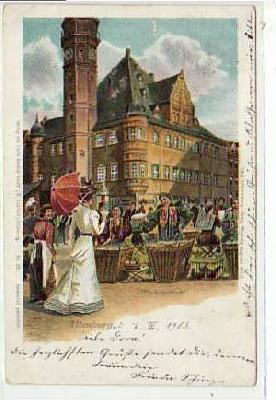 Altenburg Wochenmarkt 1903