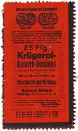 25 Pfg. Krügerol-Katarrh-Bonbons