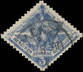 Privatpost Briefmarke Berliner Packetfahrt
