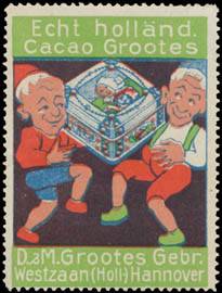 Kinder mit echt holländischen Kakao
