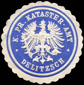 Königlich Preussische Kataster - Amt - Delitzsch