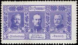 Paul von Hindenburg, Herzog von Württemberg, Otto von Emmich