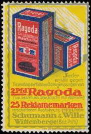 Ragoda Reklamemarken verschiedener Ausführung