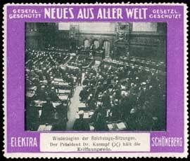 Reichstags-Sitzungen