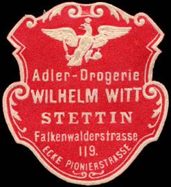 Adler - Drogerie Wilhelm Witt - Stettin