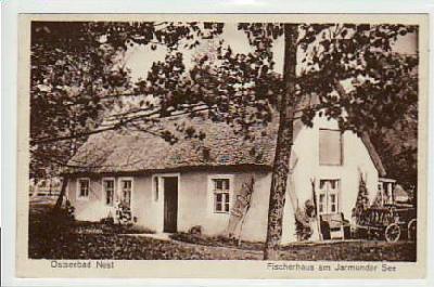 Nest Pommern Fischerhaus am Jarmunder See 1927