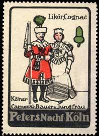 Kölner Carneval - Bauer und Jungfrau