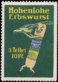 Hohenlohe Erbswurst