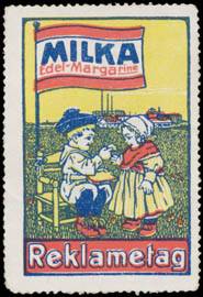 Milka Edel-Margarine Reklametag