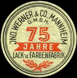 75 Jahre Lack- und Farbenfabrik
