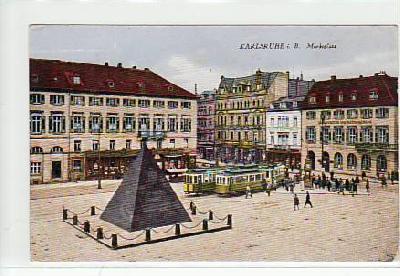 Karlsruhe Markt ca 1915