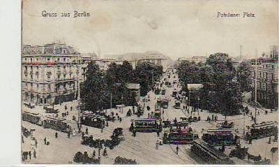 Berlin Mitte Potsdamer Platz Strassenbahn 1909