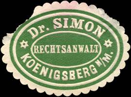 Rechtsanwalt Dr. Simon - Koenigsberg