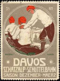 Am Start - Davos Schatzalp - Schlittenbahn