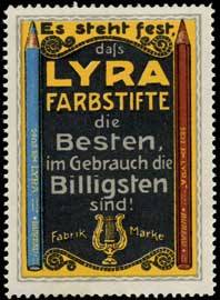 Es steht fest, daß Lyra Farbstifte die Besten im Gebrauch die Billigsten sind!
