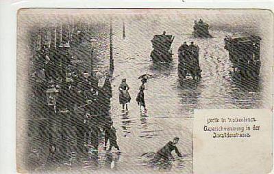 Berlin Mitte Hochwasser Invalidenstrasse ca 1900