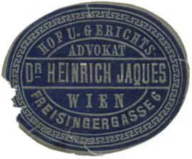 Hof- und Gerichtsadvokat Dr. Heinrich Jaques