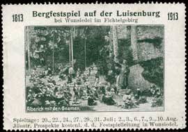 Bergfestspiel auf der Luisenburg 1813-1913