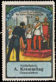 Bismarck in Audienz bei Kaiser Franz Joseph 1852