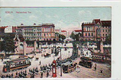 Berlin Kreuzberg Militär Parade Hallesches Tor 1911