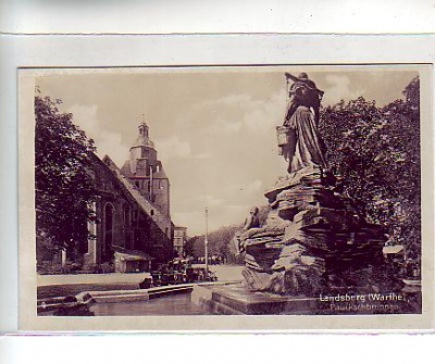 Landsberg an der Warthe Pauckschbrunnen vor 1945