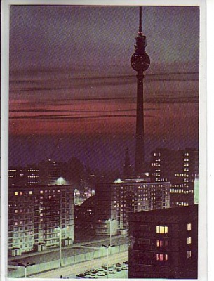 Berlin Mitte Karl-Marx-Straße ,Fernsehturm 1972