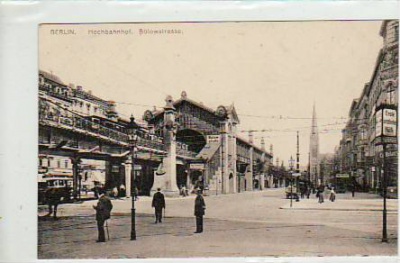 Berlin Schöneberg Hochbahn Bahnhof Bülowstraße ca 1910