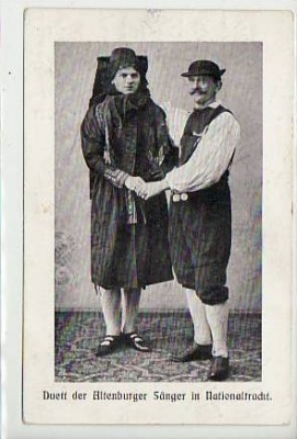 Altenburg Sänger in Nationaltrachten 1908