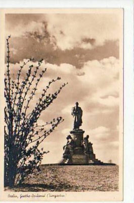 Berlin Tiergarten Goethe-Denkmal ca 1935