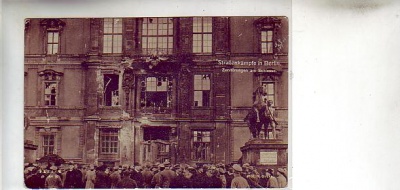 Berlin Mitte Straßenkämpfe-Demo 1919,Politik Schloss