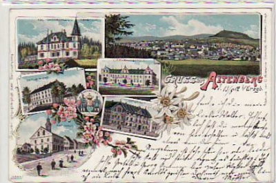 Altenberg im Erzgebirge Litho Ansichtskarte 1902