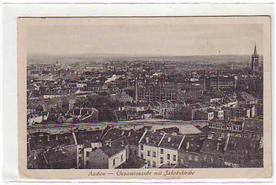 Aachen mit Eisenbahn-Line 1916