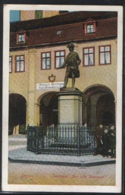 Dessau Denkmal der alte Dessauer 1916