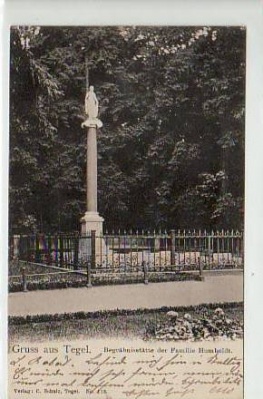 Berlin Tegel Grab der Familie Humboldt 1904