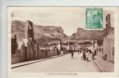 Alcoy Puente ca 1950  Spanien