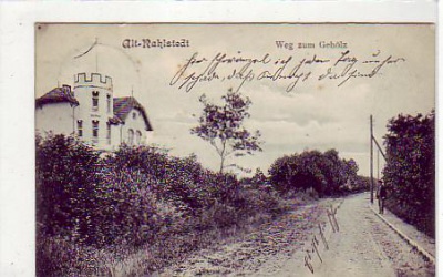 Alt Rahlstedt bei Hamburg Weg zum Gehölz 1912