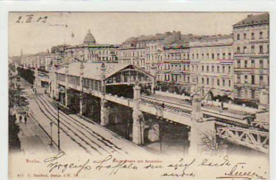 Berlin Schöneberg Hochbahn Bahnhof Bülowstrasse 1902