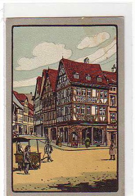 Aschaffenburg Steindruck von 1918