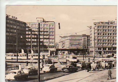 Berlin Mitte Alexanderplatz Strassenbahn 1962