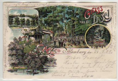 Altenburg Litho Restaurant Insel 1901