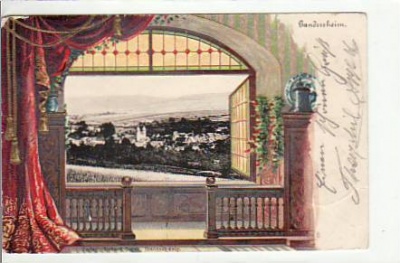 Bad Gandersheim Prägekarte von 1904