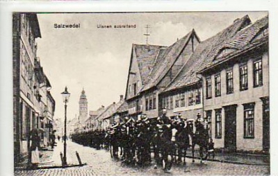 Salzwedel in der Altmark Militär Ulanen Reiter ca 1910