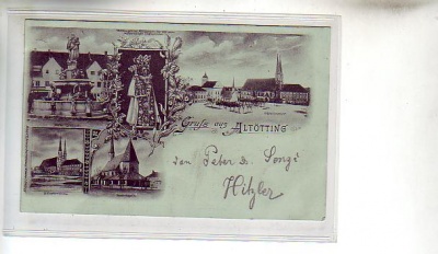 Altötting Litho Ansichtskarte von ca 1900