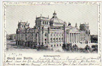 Berlin Mitte Reichstagsgebäude 1899