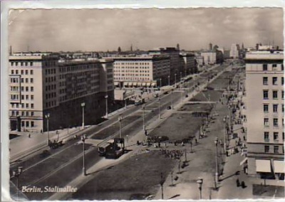 Berlin Friedrichshain Stalinallee 1958