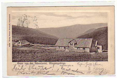 Altvatergebirge Schweizerei , Österreich 1903